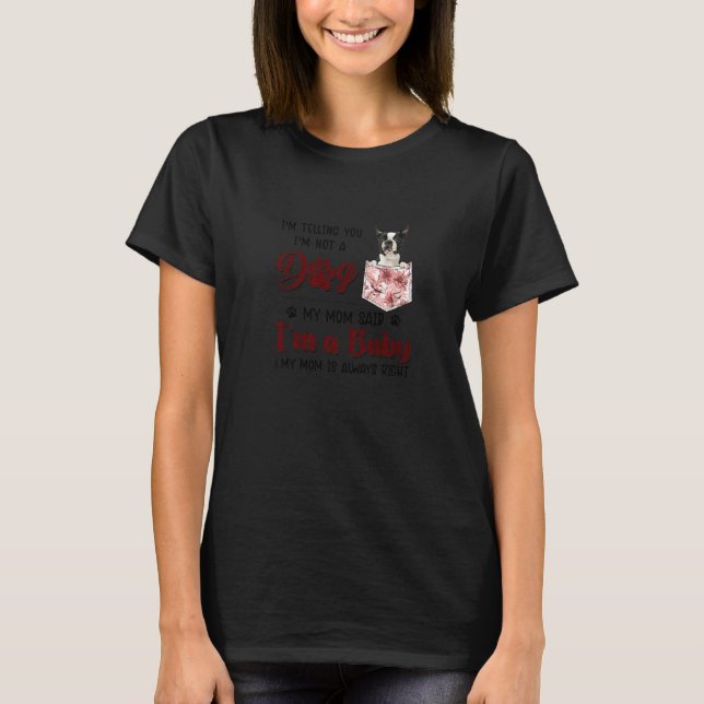 Ich sage Ihnen, dass ich kein Hund bin, sagte mein T-Shirt (Vorderseite)