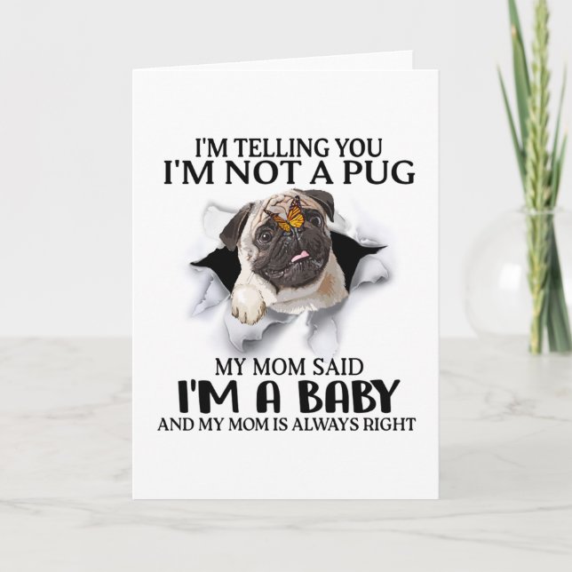Ich sage Ihnen, ich bin kein Mops, ich bin ein Bab Karte (Vorderseite)