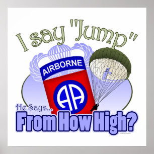 Ich sage "Jump" [82. Im Flugzeug] Poster