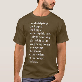 Ich sagte einem Hip-Hop-Hippie, der Hippie T-Shirt