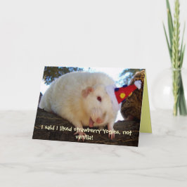 Ich sagte, ich mochte Erdbeere Yogies, nicht... Karte