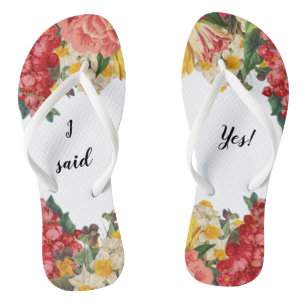 Ich sagte ja! Drehen Sie Reinfälle mit gemaltem Flip Flops