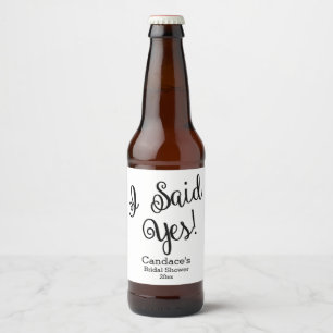 Ich sagte ja, modern bierflaschenetikett