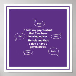 Ich sagte meinem Psychiater... Poster