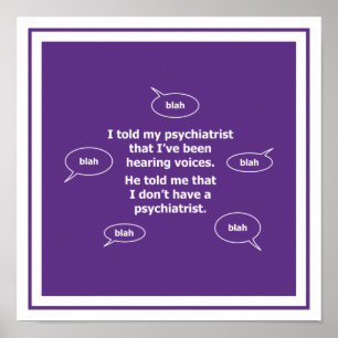 Ich sagte meinem Psychiater... Poster