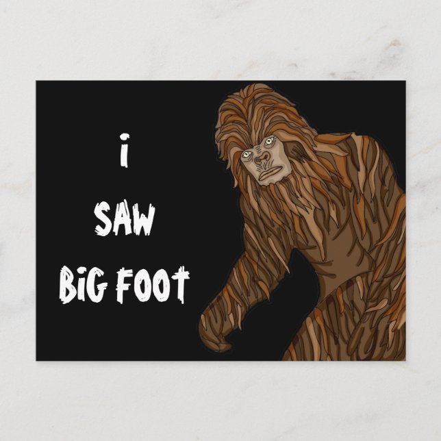 Ich sah Big Foot Postkarte (Vorderseite)