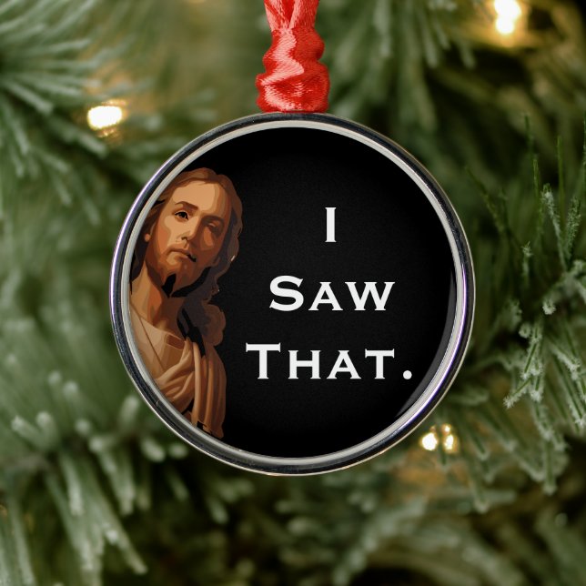Ich sah, dass der lustige Jesus Ornament 2025 Weih (Baum)