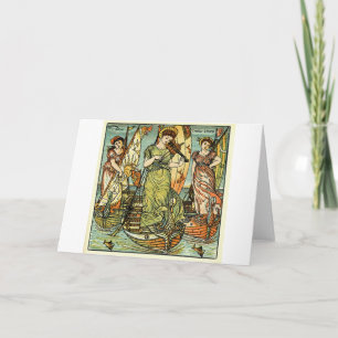 Ich sah drei Schiffe Feiertagskarte