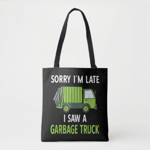 Ich sah eine Mülltrasse Recycelnd Müll Tasche