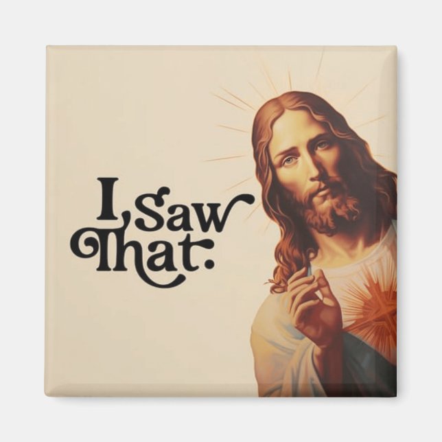 Ich sah, Jesus Art, ich sah, dass Jesus Magnet (Vorne)