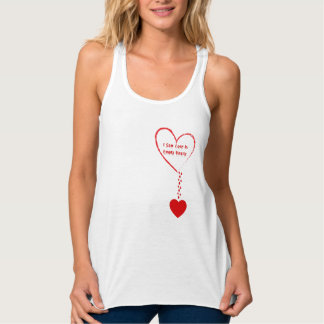 Ich sah Liebe in leerem Herzdesign Tank Top