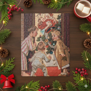 Ich sah Mama, wie sie den Weihnachtsmann küsste An