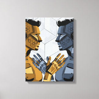 Ich sah mich selbst I A – Selbstanerkennungs-Kunst Leinwanddruck