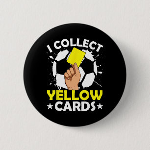 Ich sammle gelbe Karten Fußball  Button