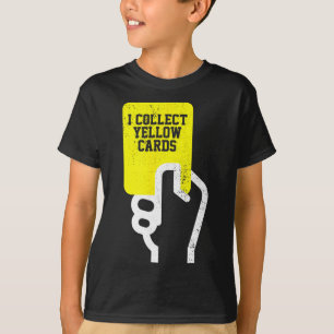 Ich sammle gelbe Karten, lustige Fußballspieler-Sp T-Shirt