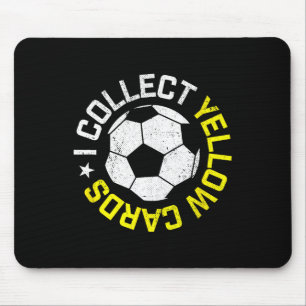 Ich sammle gelbe Karten, lustiges Fußballspieler-Z Mousepad