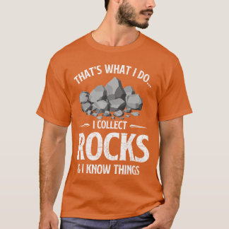 Ich sammle Steine, ich weiß nichts, Steinesammler T-Shirt