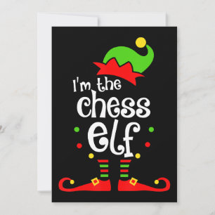 ich Schach Elf Weihnachten Familienfreund Weihnach Dankeskarte