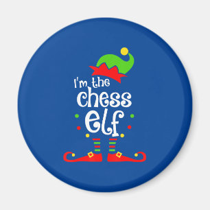 ich Schach Elf Weihnachten Familienfreund Weihnach Magnet