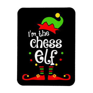 ich Schach Elf Weihnachten Familienfreund Weihnach Magnet