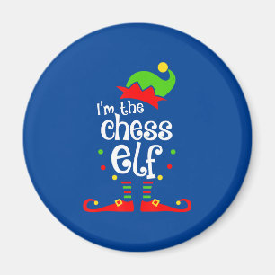 ich Schach Elf Weihnachten Familienfreund Weihnach Magnet