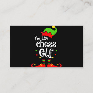 ich Schach Elf Weihnachten Familienfreund Weihnach Visitenkarte