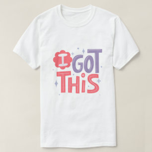 Ich schaff das Motivierende Zuversicht Typografie T-Shirt