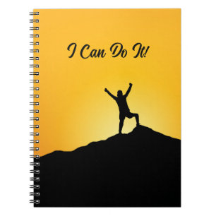 Ich schaffe es! Motivierend Notebook Notizblock