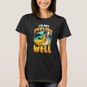 Ich schäle nicht gut gelbe Bananenfruchtpuppe T-Shirt