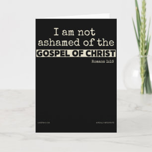 Ich schäme mich nicht des Evangeliums Christi Karte