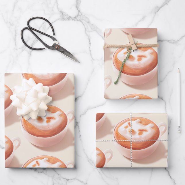 Ich schäme mich vor Gefühlen - Kaffeekunst Geschenkpapier Set (Vorderseite)