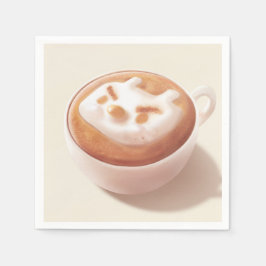Ich schäme mich vor Gefühlen - Kaffeekunst Serviette