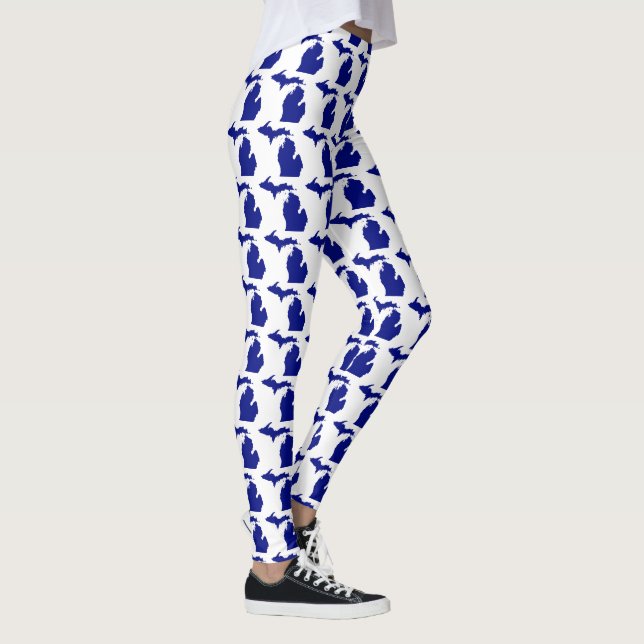 Ich schätze das Design der Großen Seen in Michigan Leggings (Rechts)