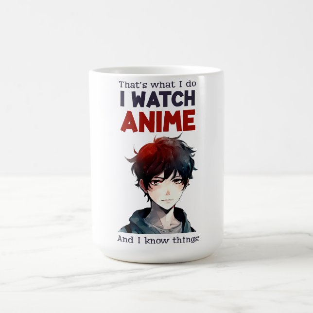 ich schaue Anime Kaffeetasse (Mittel)