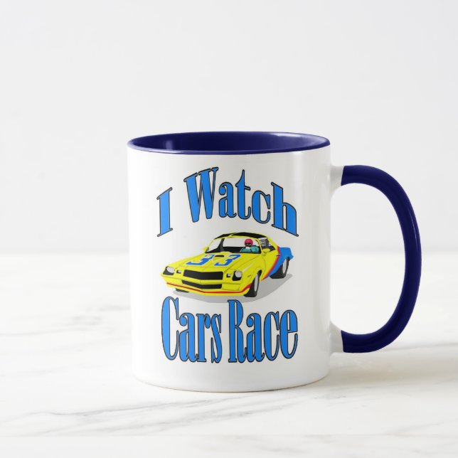 Ich schaue mir Autos an Tasse (Rechts)