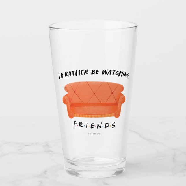 Ich schaue mir eher FRIENDS™ an Glas (Vorderseite)