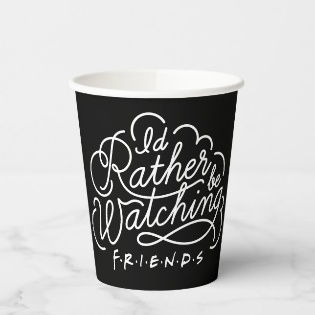 Ich schaue mir lieber FRIENDS™-Skript an Pappbecher (Links)
