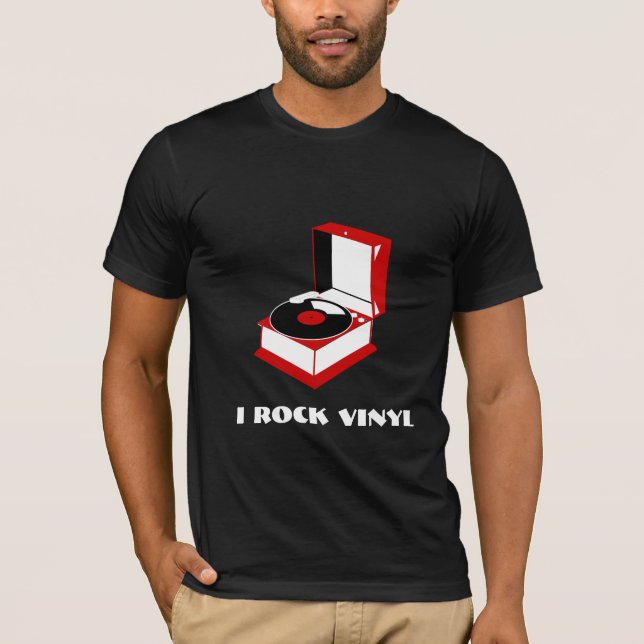 Ich schaukele Vinylrekordspieler-T - Shirt (Vorderseite)