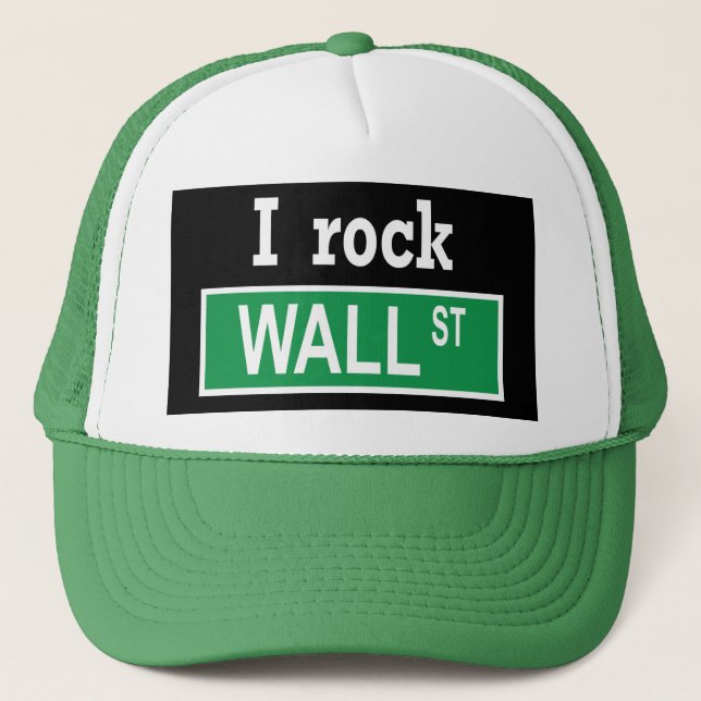 "Ich schaukele Wall Street" Hut Truckerkappe (Vorderseite)