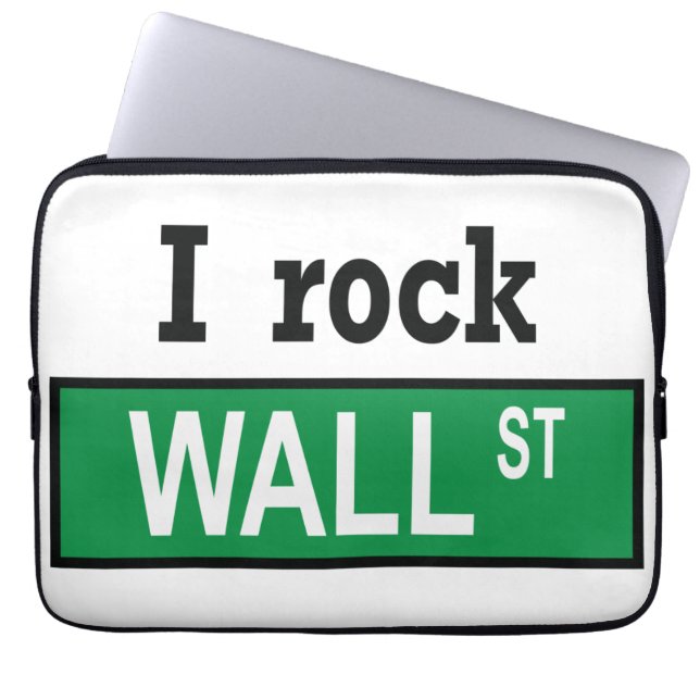 Ich schaukele Wall Street Neopren-Laptop-Hülse Laptopschutzhülle (Vorderseite)