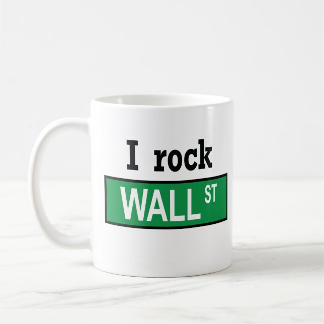 Ich schaukele Wall Street - Tasse (Links)