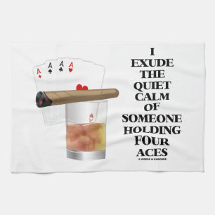 Ich scheide ruhige Ruhe von jemand aus, das vier Handtuch