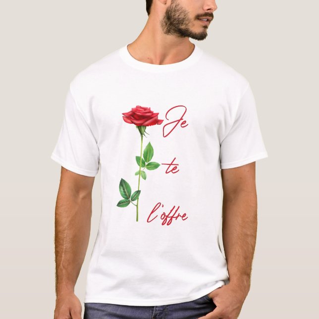 Ich schenke es dir - Rose - Blumen - Roses Blumen  T-Shirt (Vorderseite)