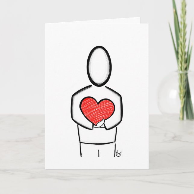 Ich schicke Ihnen nur Liebe Feiertagskarte (Vorderseite)