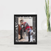 Ich schickte dem Weihnachtsmann einen Brief für ei