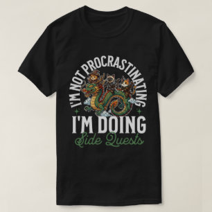 Ich schiebe keine Nebenquests Katzen Drache auf T-Shirt