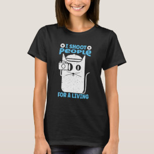 Ich schieß Leute für eine lebendige Fotografie-Kat T-Shirt