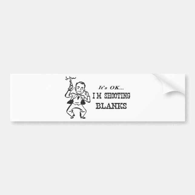 Ich schieße freie Räume Autoaufkleber (Vorne)