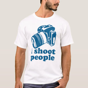 Ich schieße Leute - Blau T-Shirt