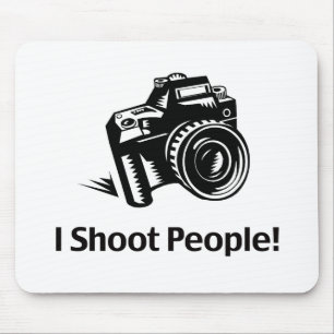 Ich schieße Leute Fotograf Mousepad